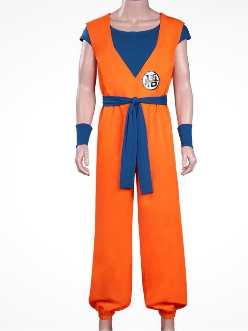 NWT Unisex Adult Dragon Ball Z Goku Anime Halloween Costume Cosplay - Size L